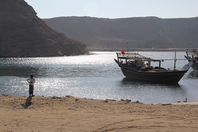 Representative photo of beaches in Oman, not Barat Murshid
