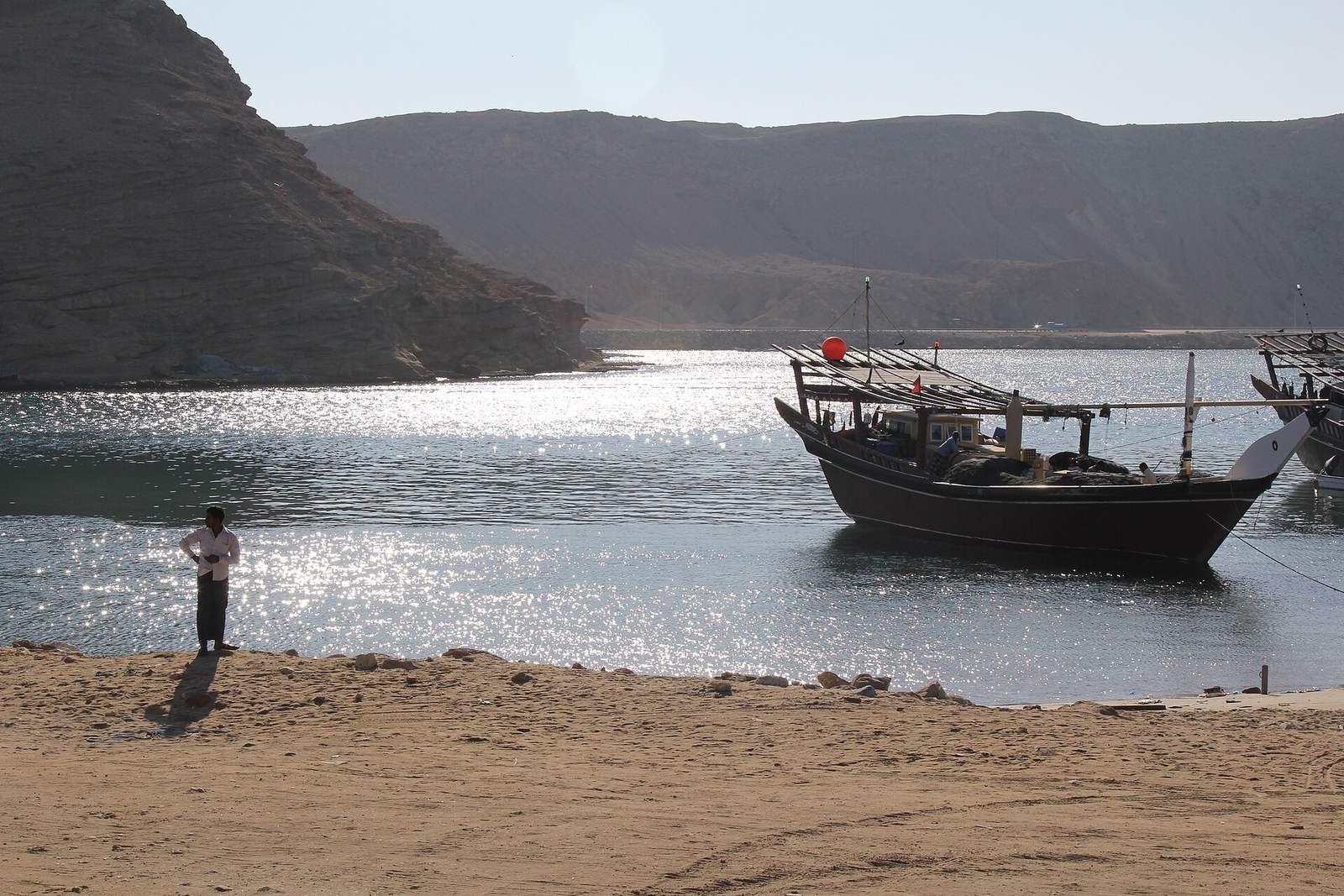Representative photo of beaches in Oman, not Khawr Najd