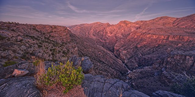 Representative photo of mountains in Oman, not Jabal Bardah