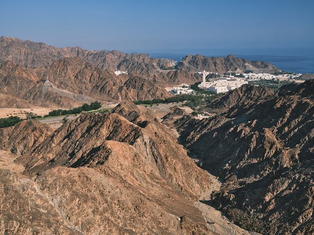 Representative photo of mountains in Oman, not Al Hajar al Gharbi