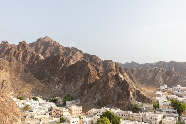 Representative photo of mountains in Oman, not Jebel Aswad