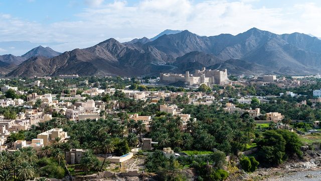 Representative photo of mountains in Oman, not Jabal Qatar