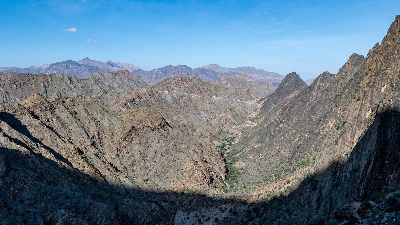 Representative photo of mountains in Oman, not Thumaylah