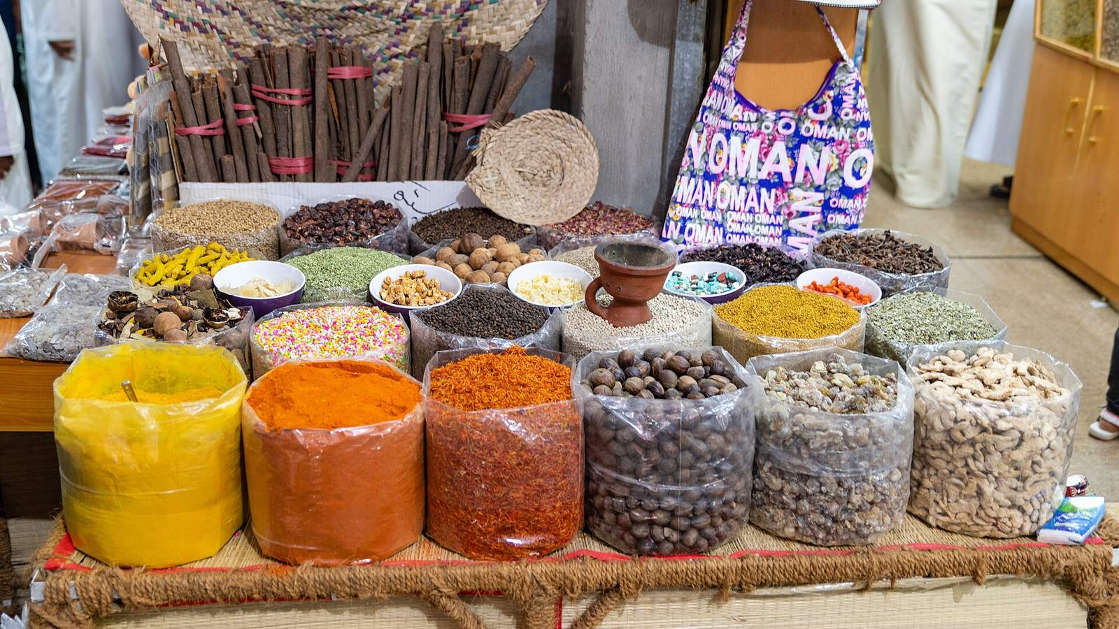 Representative photo of souqs in Oman, not Fish market