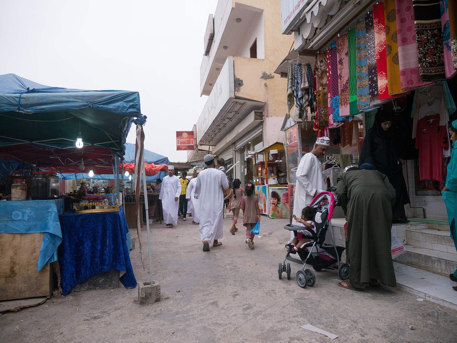 Representative photo of souqs in Oman, not Sweets & Halwa Souk
