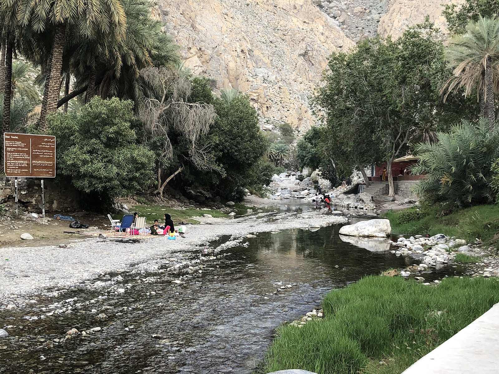 Representative photo of springs & oases in Oman, not Ain Ghedh water fountain