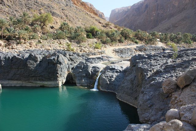 Representative photo of wadis in Oman, not Wadi Azuqar